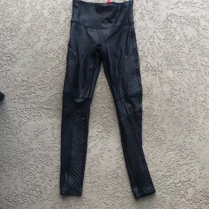 Spanx moto faux leather legging